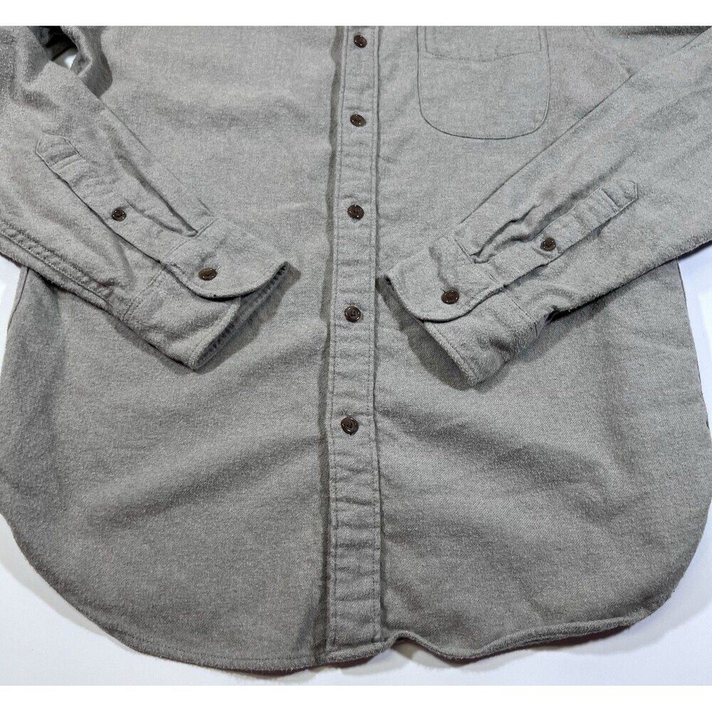 J. Crew Chamois Style Brushed Cotton Button Up Shirt Slim Fit Men's Medium - Picture 2 of 8